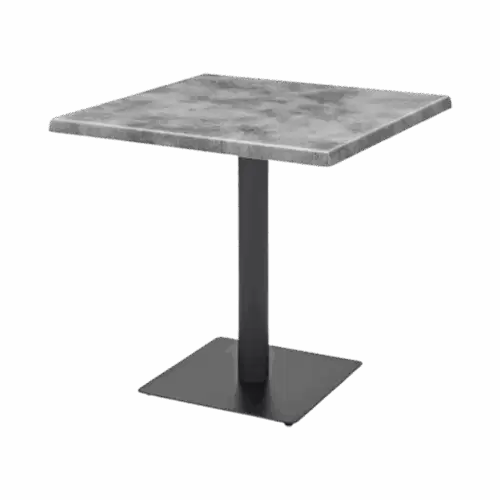 Biergartentisch Oscar Beton Laminat 80 x 80 cm Tischplattendicke: 28 mm