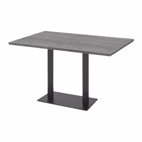 Biergartentisch Oscar Duo 120 x 80 cm Beton Laminat Tischplattendicke: 28 mm