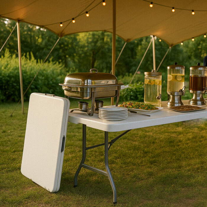 Catering-Klapptisch 80471 Weiß 183 x 76 cm