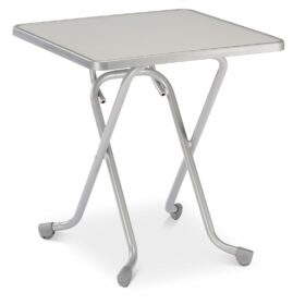 Scherenklapptisch Primo eckig 67 x 67 cm silber