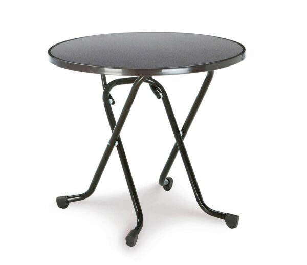 Scherenklapptisch Primo rund 80 cm anthrazit