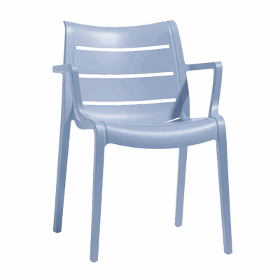 Stapelstuhl Texas Hellblau