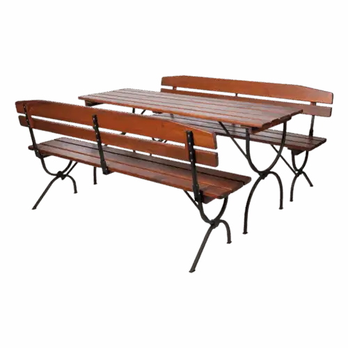 biertischgarnitur mit lehne