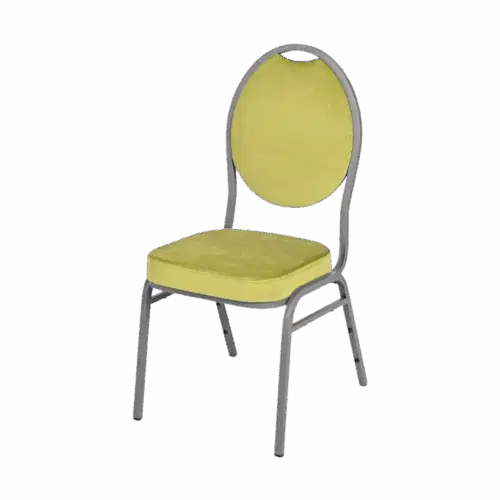 Bankettstuhl Maestro Stahl M02S Limonengras stapelbar
