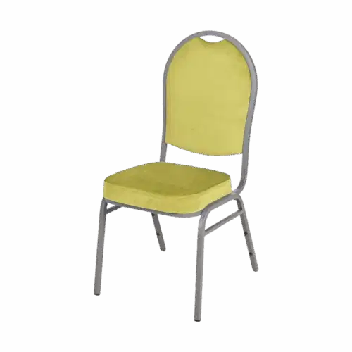 Bankettstuhl Maestro Stahl M04S Limonengras stapelbar – Bild 1