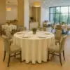 runde restaurant tischdecke creme