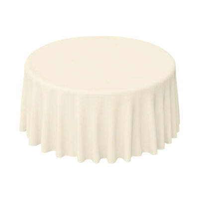 Runde Tischdecke Creme