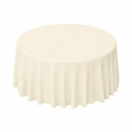 Runde Tischdecke Creme