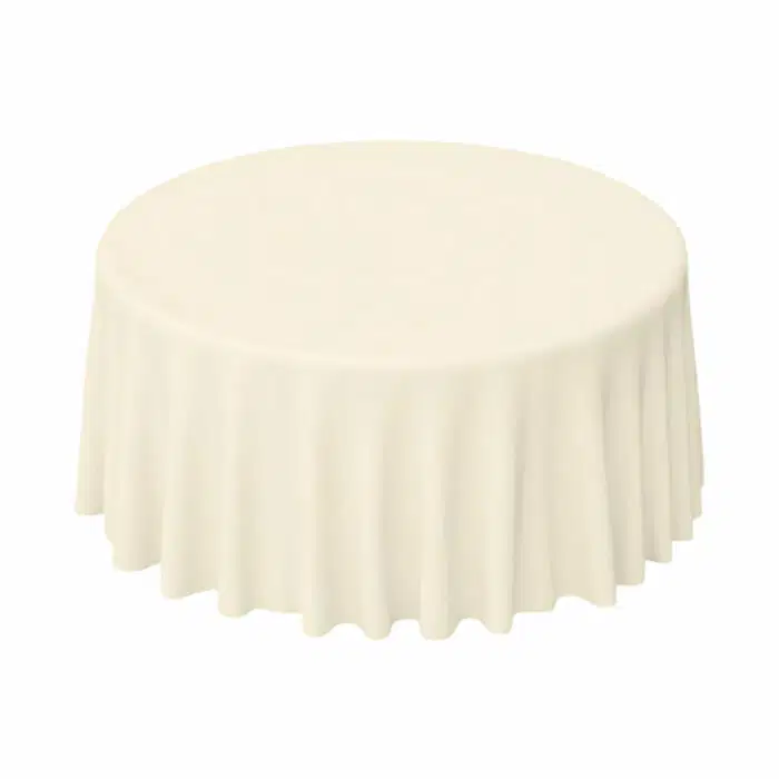 Runde Tischdecke Creme