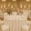 Runde Tischdecke Weiß