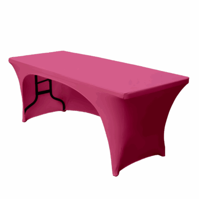 Konferenz tischhusse pink