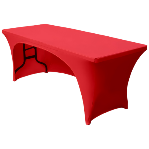 Tischhusse Madrid einseitig offen Rot (4 Größen)