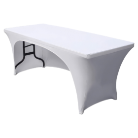 Tischhusse Madrid einseitig offen Weiß (4 Größen)