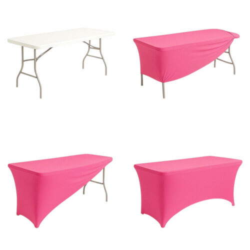 Konferenz tischhusse pink