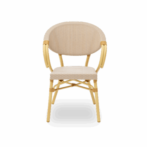 Technorattan-Stuhl CAMILLO Beige – Bild 2