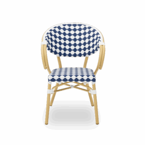 Technorattan-Stuhl CAMILLO Blau – Bild 2