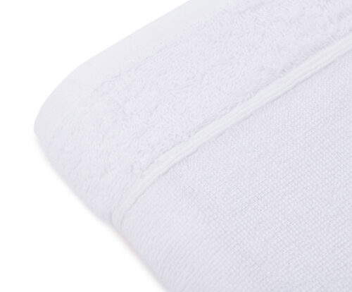 Duschtuch Lissabon 70 x 140 cm Weiß 2er Pack – Bild 4