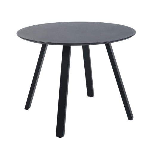 Gartentisch Halo 100 cm rund Schwarz – Bild 3