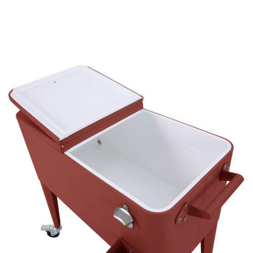 Icy Kühlbox auf Rädern Terracotta – Bild 4