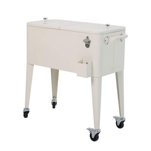 Icy Kühlbox auf Rädern Beige – Bild 3