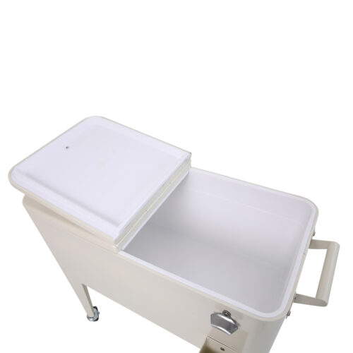 Icy Kühlbox auf Rädern Beige – Bild 4