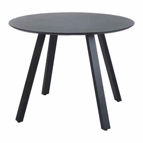 Gartentisch Halo 100 cm rund Schwarz