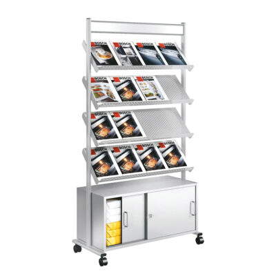 Prospektregal Artline mit abschließbarem Schrank
