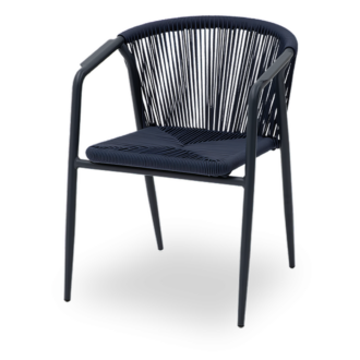 Technorattan-Stuhl LUIGI Blau