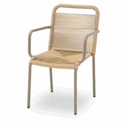 Technorattan-Stuhl MARCELLO Beige