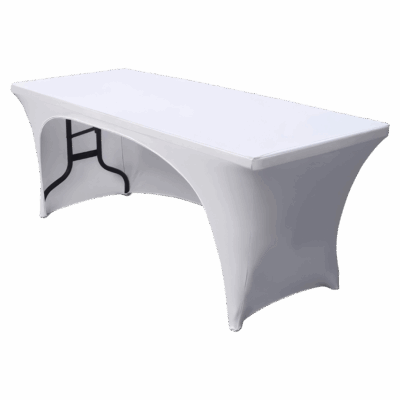 Tischhusse Madrid Weiss