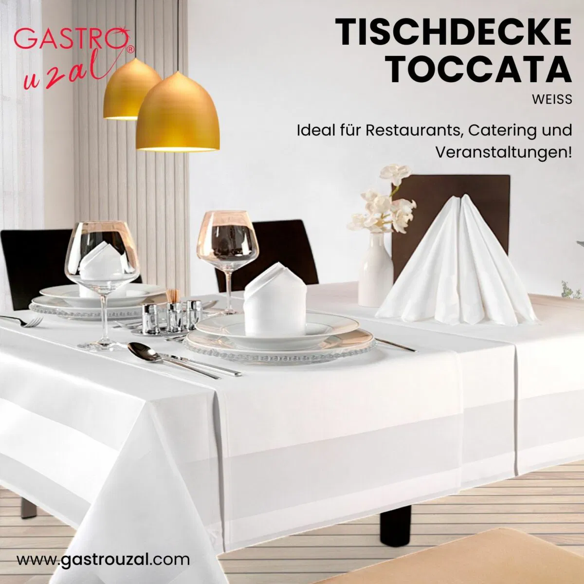 gastro tischdecke weiss