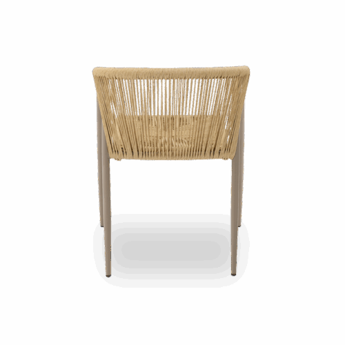 Technorattan-Stuhl LUIGI Beige – Bild 4