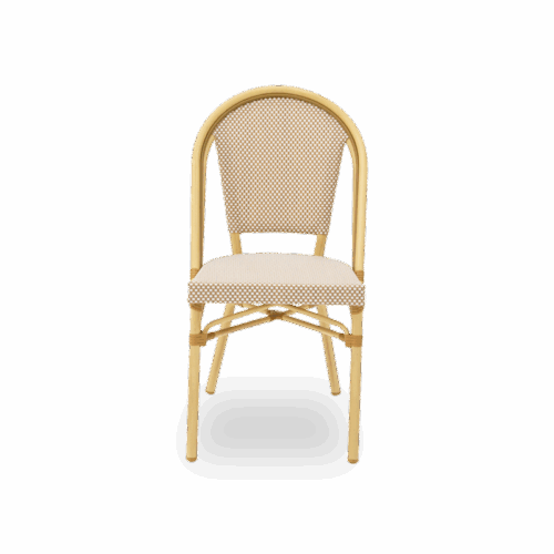 Technorattan-Stuhl MATTEO Beige – Bild 2