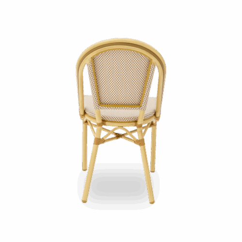 Technorattan-Stuhl MATTEO Beige – Bild 4