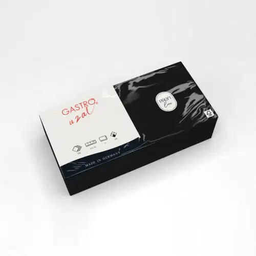 Gastro Uzal Zelltuchservietten Midnight Black 33 x 33 cm, 1/4 Falzung 1500 Stück (2-lagig) – Bild 1