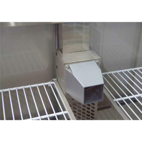 Kühltisch 1 Tür 2 Schubladen, Unterbaukühlung, 90x70 (THS901-2D) – Bild 3