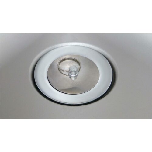 Spültisch aus Edelstahl, zwei Becken Mitte (6 Größen) – Bild 5