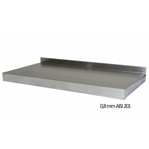 Wandbord Edelstahl verstärkt, 1 Boden, (20 Größen) – Bild 2