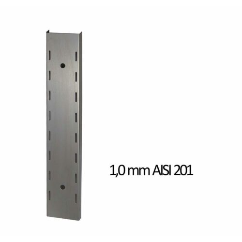 Wandbord Edelstahl verstärkt, 1 Boden, (20 Größen) – Bild 3