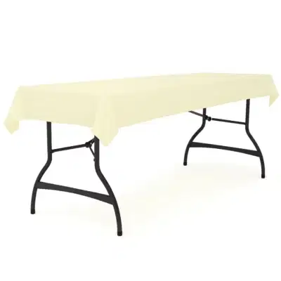 Festzeltgarniturtischdecke creme