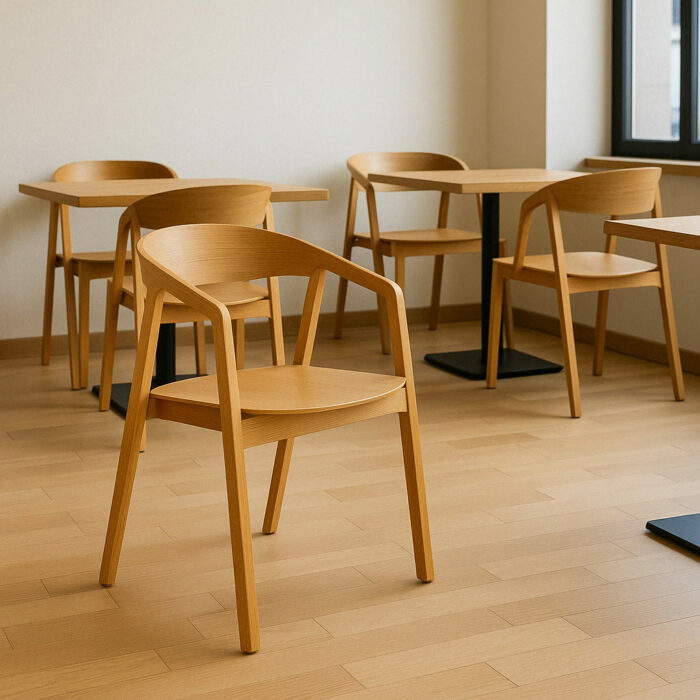 Holz FUTURA Eiche Restaurantstuhl