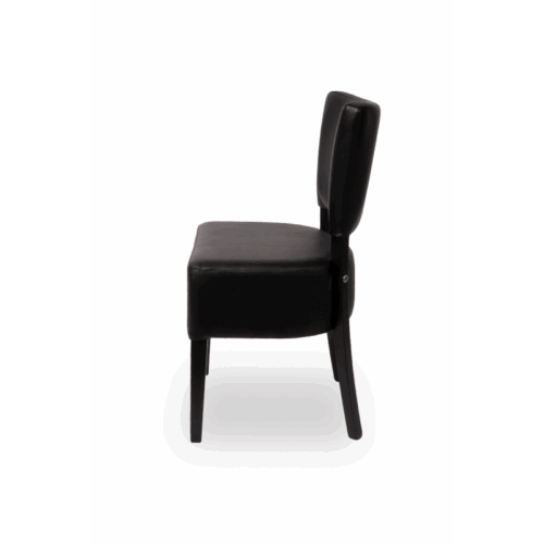 Holz Restaurantstuhl ELEGANT ALL TAP Schwarz – Bild 2