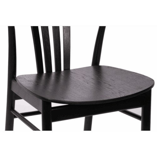 Holz Restaurantstuhl SCANDI Schwarz