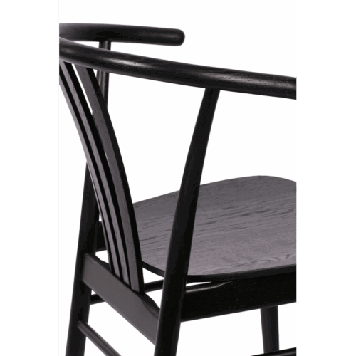 Holz Restaurantstuhl Schwarz SCANDI – Bild 4
