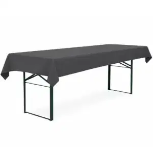 tischdecke für bierzeltgarnitur anthrazit