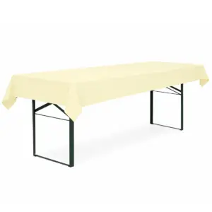 Tischdecke für Bierzeltgarnitur Creme