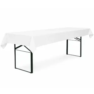 tischdecke für bierzeltgarnitur weiß