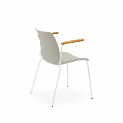 Stuhl Laser-T Beige mit Armlehne – Bild 2