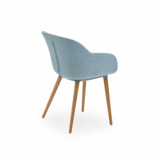 Stuhl Shell-N Pad Eisblau mit Armlehne – Bild 2