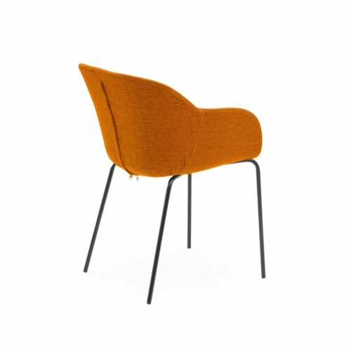 Stuhl Shell-M Pad Orange mit Armlehne – Bild 2